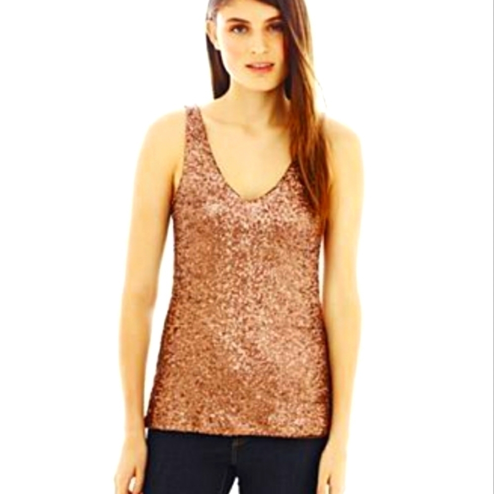 5/$30 JOE FRESH sequined tank top